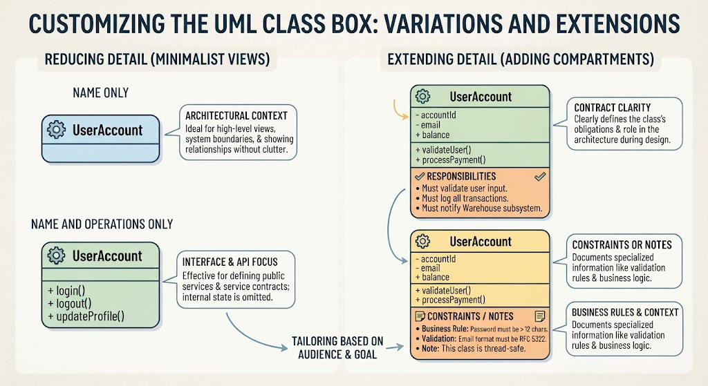 Customizing The UML Class Box: Variations and Extensions | Visual Paradigm Free UML Tool